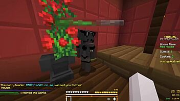 Is this minecraft lesbian sex with a cute girl hot or what?