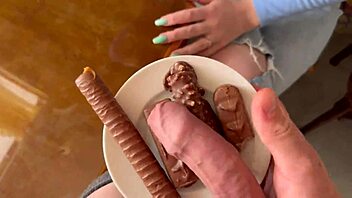 Candy or DICK? His Snickers-Like DICK Wins in Homemade Fun!