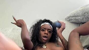 Big dicks make my tight pussy wet during masturbation