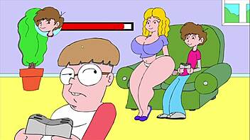 On The Couch In This Erotic Comic Scene!