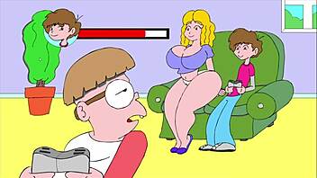 On The Couch In This Erotic Comic Scene!