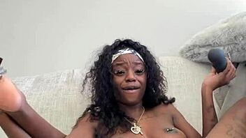 Big dicks make my tight pussy wet during masturbation