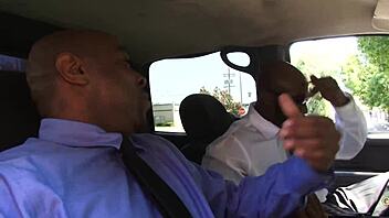 Horny Secretary Nikki Sexxx Drains Two Big Black Dicks at Work