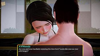 My new family plays a game together