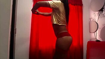 Sexy devil dance at webcam show with lingerie