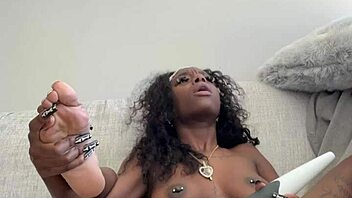 Big dicks make my tight pussy wet during masturbation