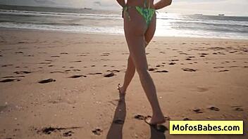 Naughty Blonde Teen Sahara Skye Sucks Dick At The Beach!