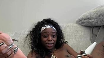 Big dicks make my tight pussy wet during masturbation