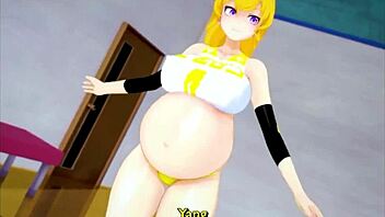 i got wild in team rwby pregnant yoga class