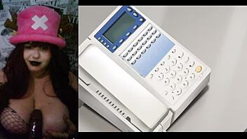 Hotwife watches hentai in goth costume!