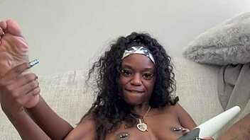 Big dicks make my tight pussy wet during masturbation