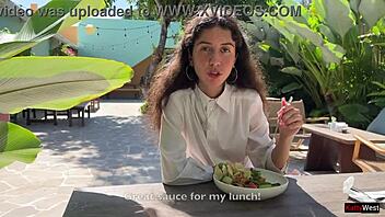 I ASKED A FRIEND TO CUM ON MY FACE IN A CAFE FOR SPERM FOOD FETISH!