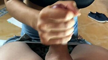 Hot college coed expertly sucks cock to cum in mouth