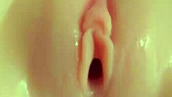 licking cum out of her tight pussy