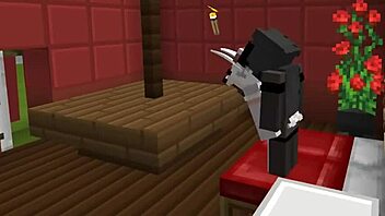 Is this minecraft lesbian sex with a cute girl hot or what?