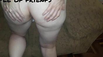 Horny wife enjoys at home anal sex with blonde babe