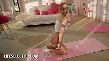 Lifeselector petite 18+ Alexa Flexy craves threesome fun