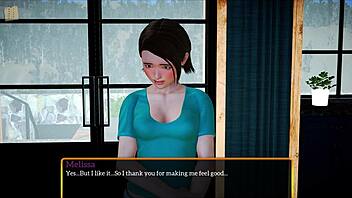 My new family plays a game together