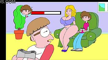 On The Couch In This Erotic Comic Scene!