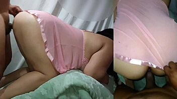 Mother And I Enjoy Fucking, Her Cock In My Vagina Feels Burning And Pleasurable