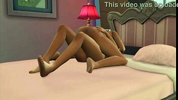 sims 4 lesbians kiss and finger each other suggestively