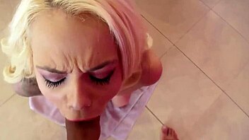 Sexy Elsa Jean hardcore deep pussy fucking in her tiny 18+ twat 😍