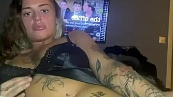 Big titty goth teen solo plays with tits and ass