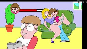 On The Couch In This Erotic Comic Scene!