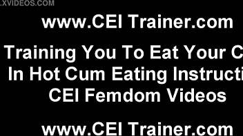 Instructions for licking cum off perfect tits