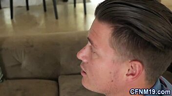 Clothed Amateur Teen Pounded by Big Hard Cock