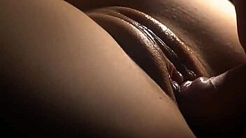 My wife's tight shaved pussy filled with warm creampie.