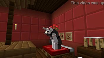 Is this minecraft lesbian sex with a cute girl hot or what?