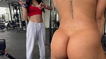 My transgender trainer makes me do squats naked in the gym 😏