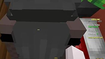 Is this minecraft lesbian sex with a cute girl hot or what?