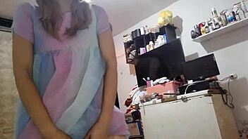 Innocent Peruvian girl tricked into deepthroat and fucking her big ass.