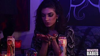 Gia visits fortune teller before pussy worship