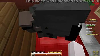 Is this minecraft lesbian sex with a cute girl hot or what?