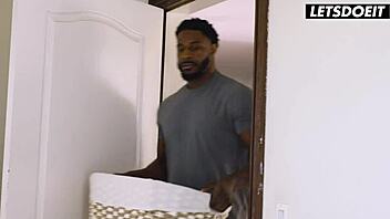 Dirty slut Braylin Bailey, how does that BBC stretch your tight pussy at Horny Hostel?