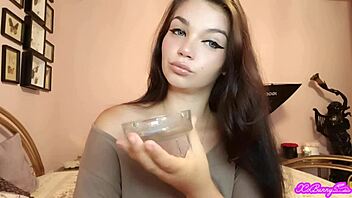 xo bunny brunette latina smoking blowing smoke