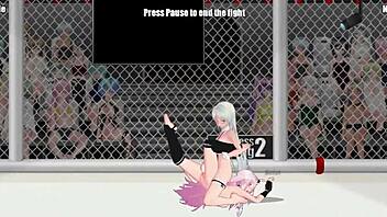 Princess of the Ring 2: Isabel Battles Natasha in Fierce Lesbian Catfight on the Street