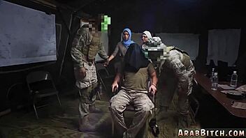 So, this Arab actor and some girls are sneaking into the army base for a little adventure.