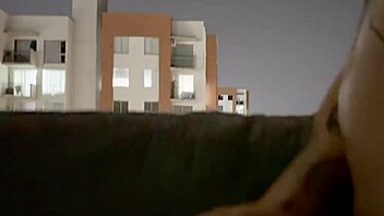 i jerked off on the balcony and came twice 😈