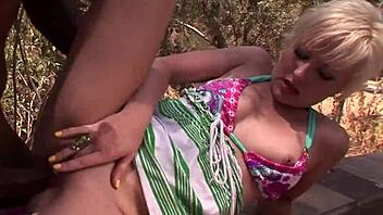 Nora Skyy, Cute Blonde, Gets Fucked Outdoors and Receives a Facial Cumshot