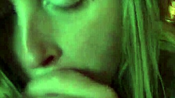 jenny sucking and swallowing cum in mouth during blowjob