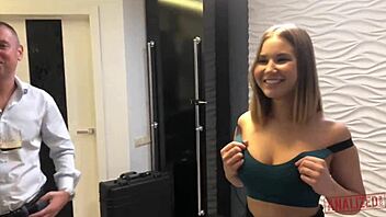 Hot Brunette Babe Amalia Gets Her Ass Fucked Hard And Covered In Cum