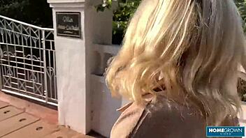 Blondie Lolipop gets facial from hunk Mark Pirson