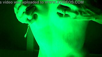 Petite girl enjoys playing naked in the hot tub