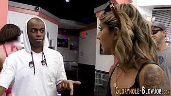 i'm a gloryhole babe craving interracial action