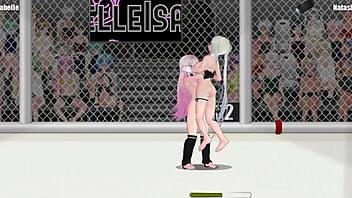 Princess of the Ring 2: Isabel Battles Natasha in Fierce Lesbian Catfight on the Street