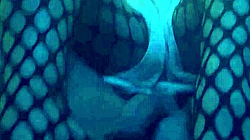 Sexy nylon footjob in leggings.